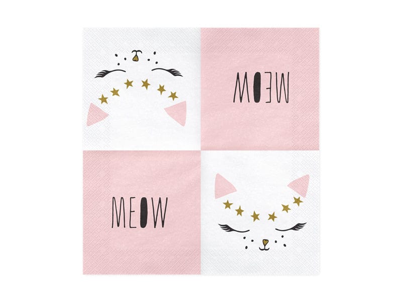 Party Supplies 20 Kitty Cat Paper Party Napkins