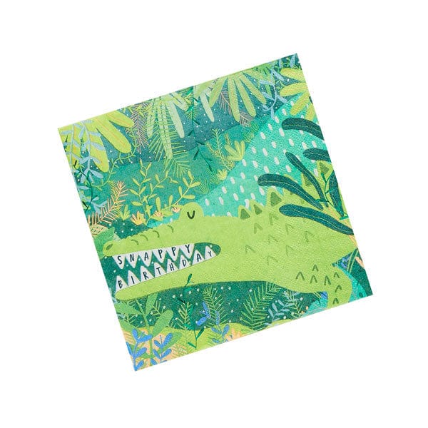 Paper Napkins 20 Snappy Alligator Birthday Napkins