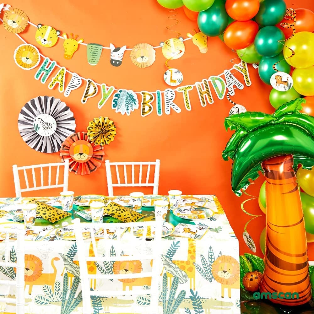 Party & Celebration 3 Pack - Get Wild Safari Animal Paper Fans