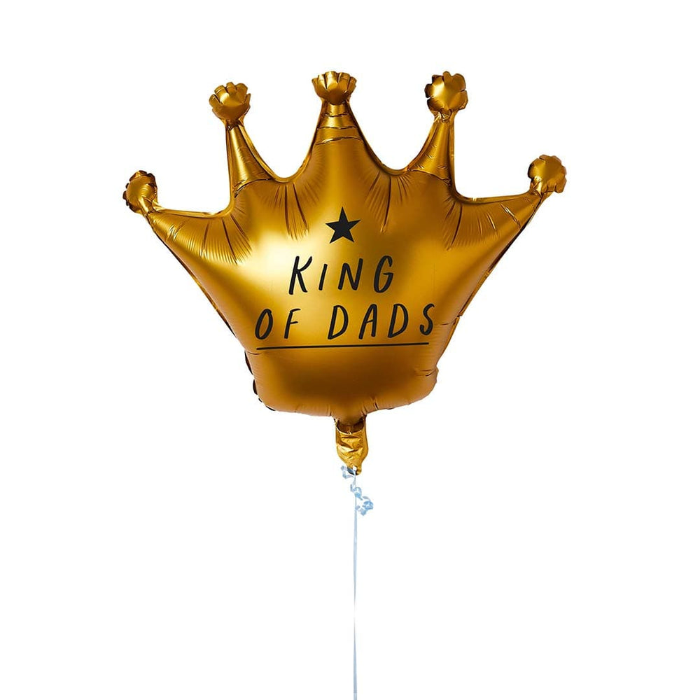 Balloons 35 inch King of Dads Gold Crown Foil Balloon