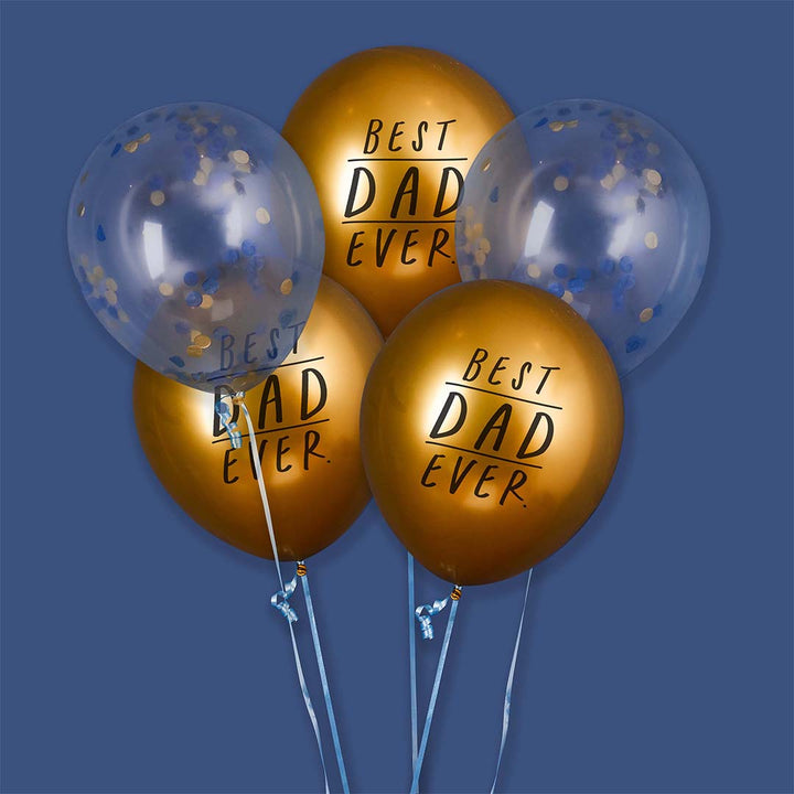 Balloons 5 pack - Best Dad Ever Balloon Bundle