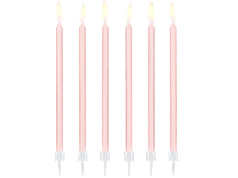 Birthday Candles Copy of 6 Inch Lilac Tall Candles x 12