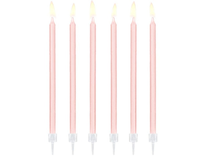 Birthday Candles Copy of 6 Inch Lilac Tall Candles x 12