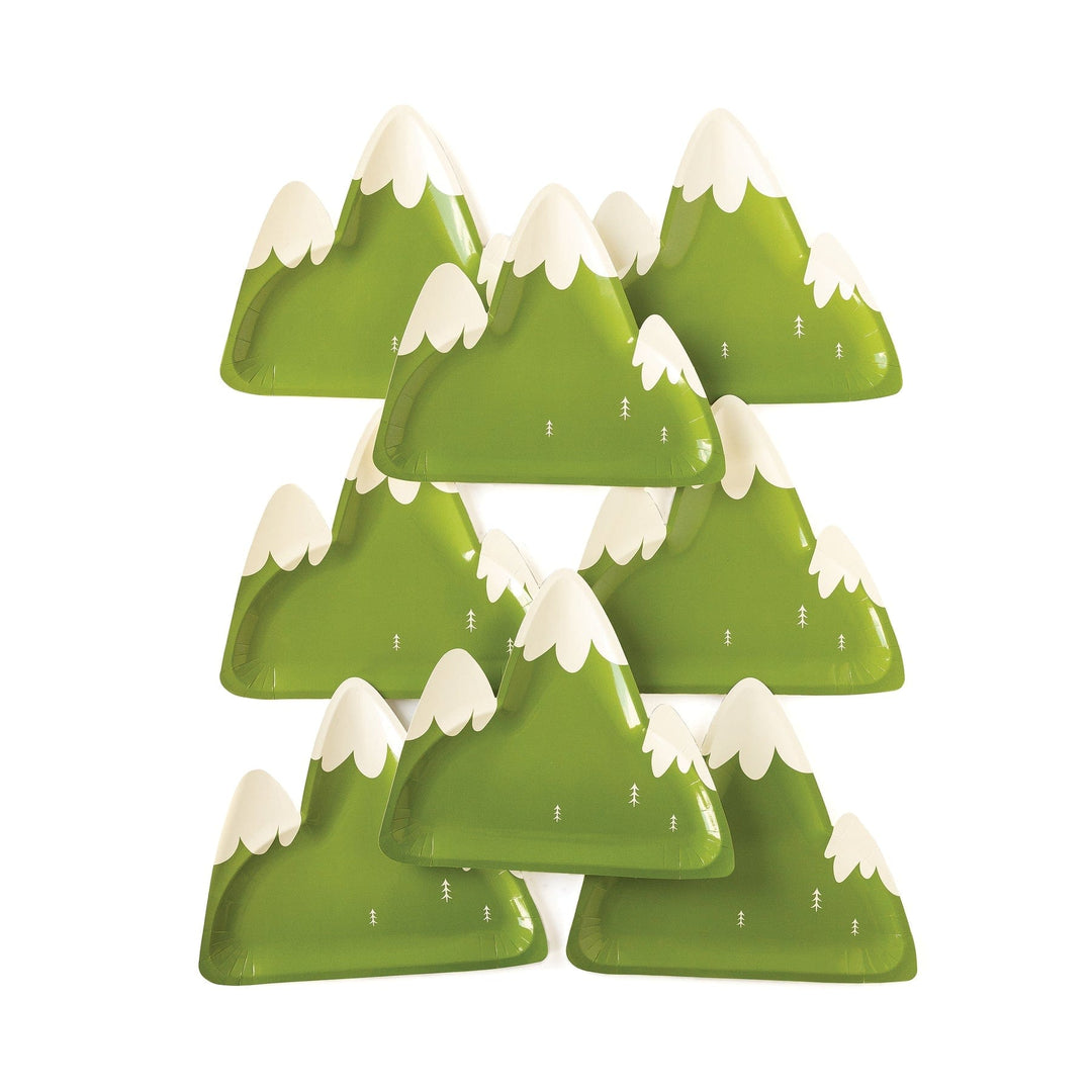Party Supplies Adventure Mountain Shaped Party Plates x 8