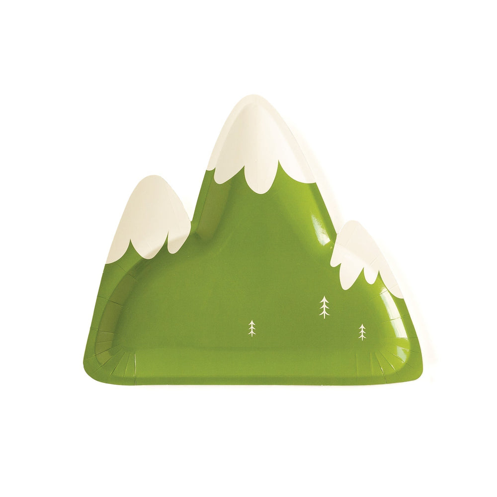 Party Supplies Adventure Mountain Shaped Party Plates x 8