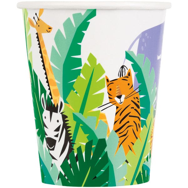 Party Supplies Animal Safari Paper Cups x 8