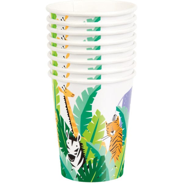 Party Supplies Animal Safari Paper Cups x 8