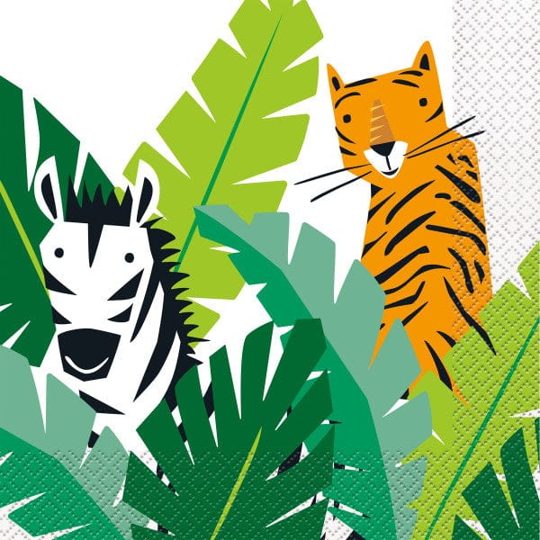 Paper Napkins Animal Safari Party Napkins x 16