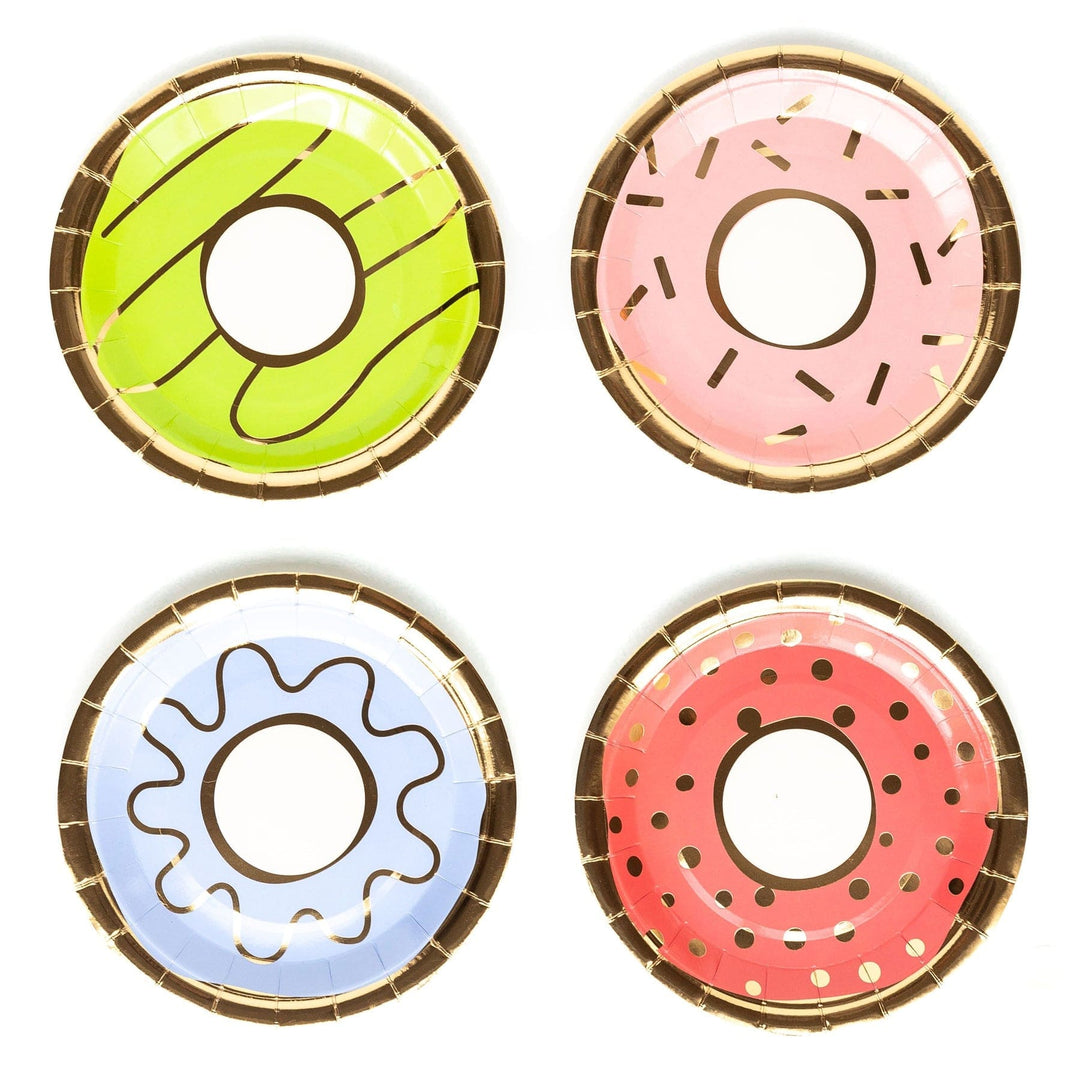 Party Supplies Bakery Donut 7inch Paper Plate Set x 8