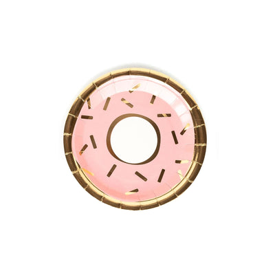 Party Supplies Bakery Donut 7inch Paper Plate Set x 8