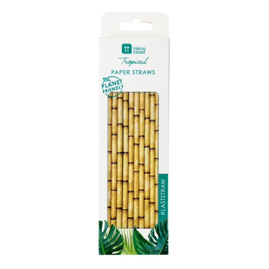 Drinking Straws & Stirrers Bamboo Paper Straws x 30