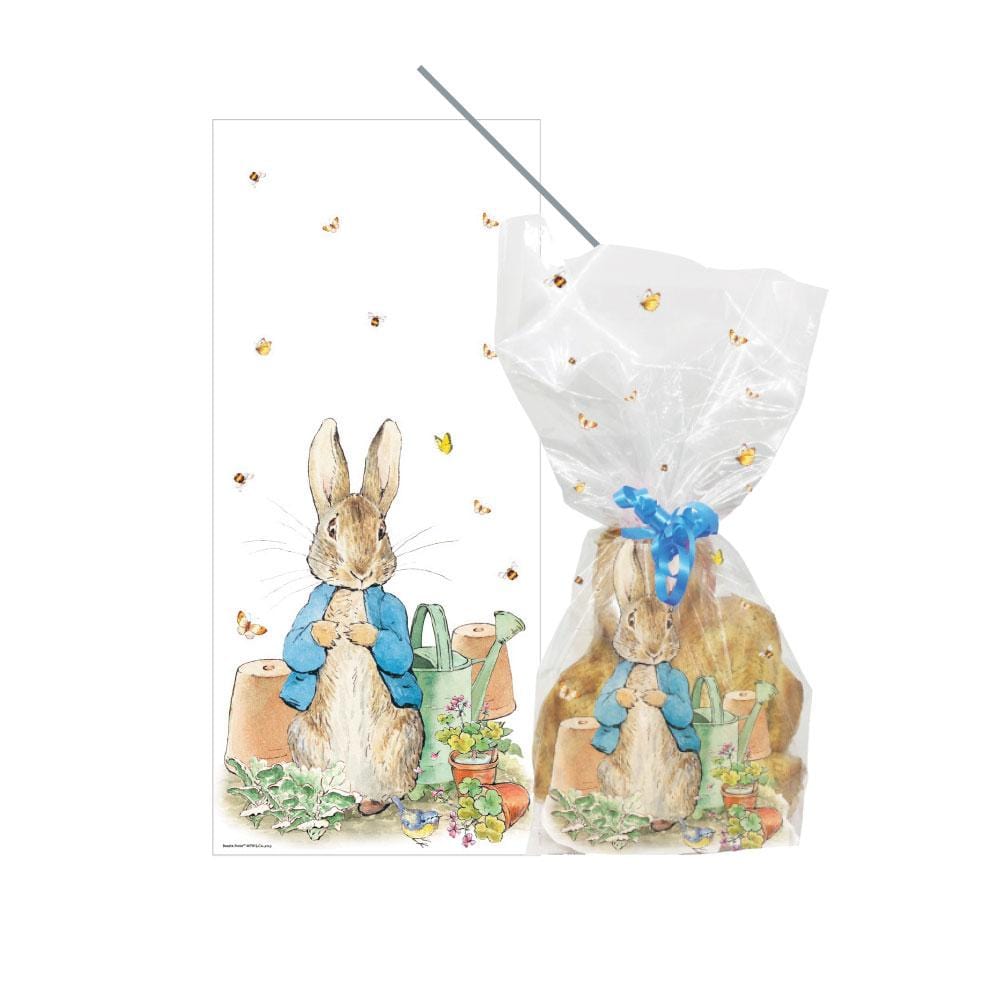 Party Supplies Beatrix Potter™ Peter Rabbit™ Cello Treat Bags with Twist Ties