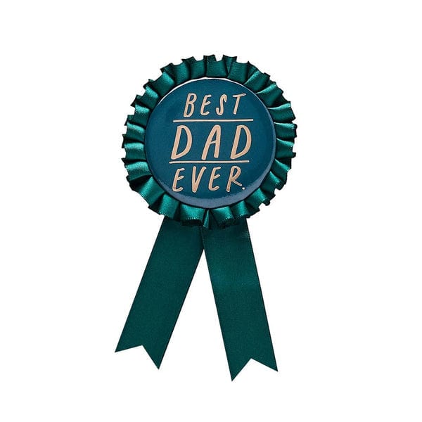 pin badge Best Dad Ever Rosette Badge