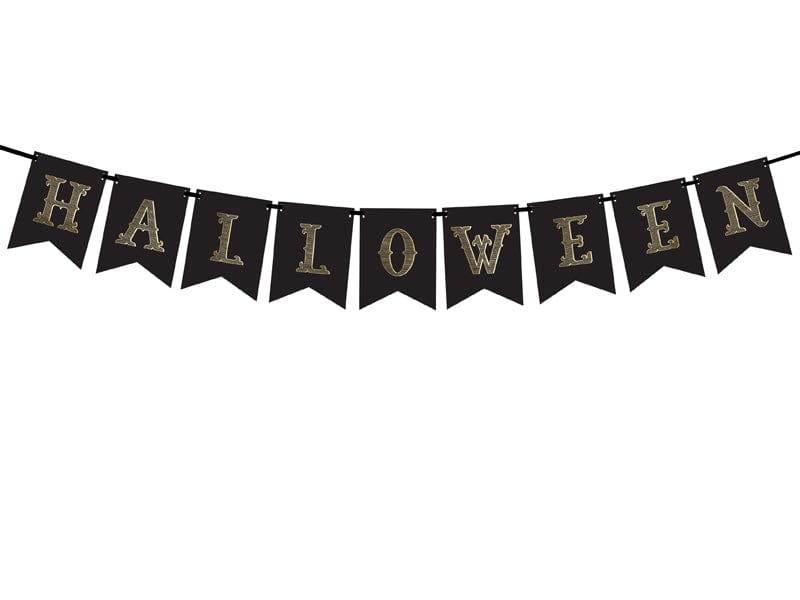 Party Supplies Black Halloween Party Banner