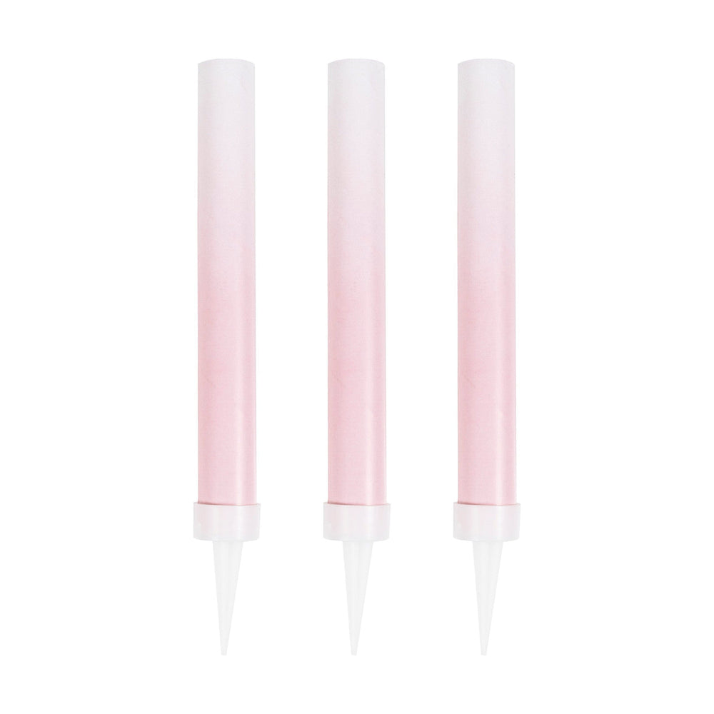 Cake Fountain Candles Pink Ombre x 3