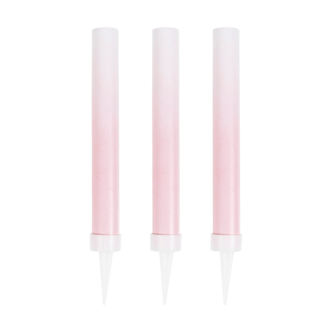 Cake Fountain Candles Pink Ombre x 3