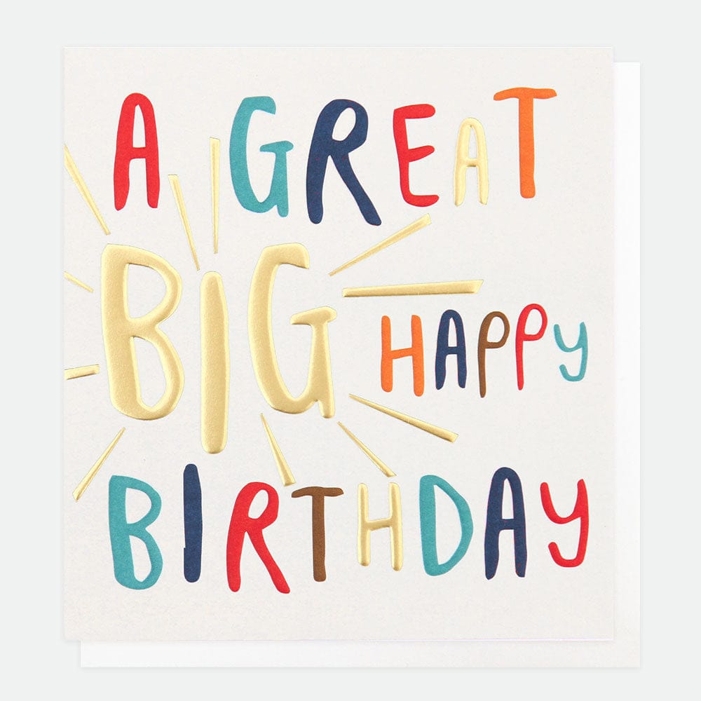 Greetings Card Caroline Gardner - A Great Big Happy Birthday Card