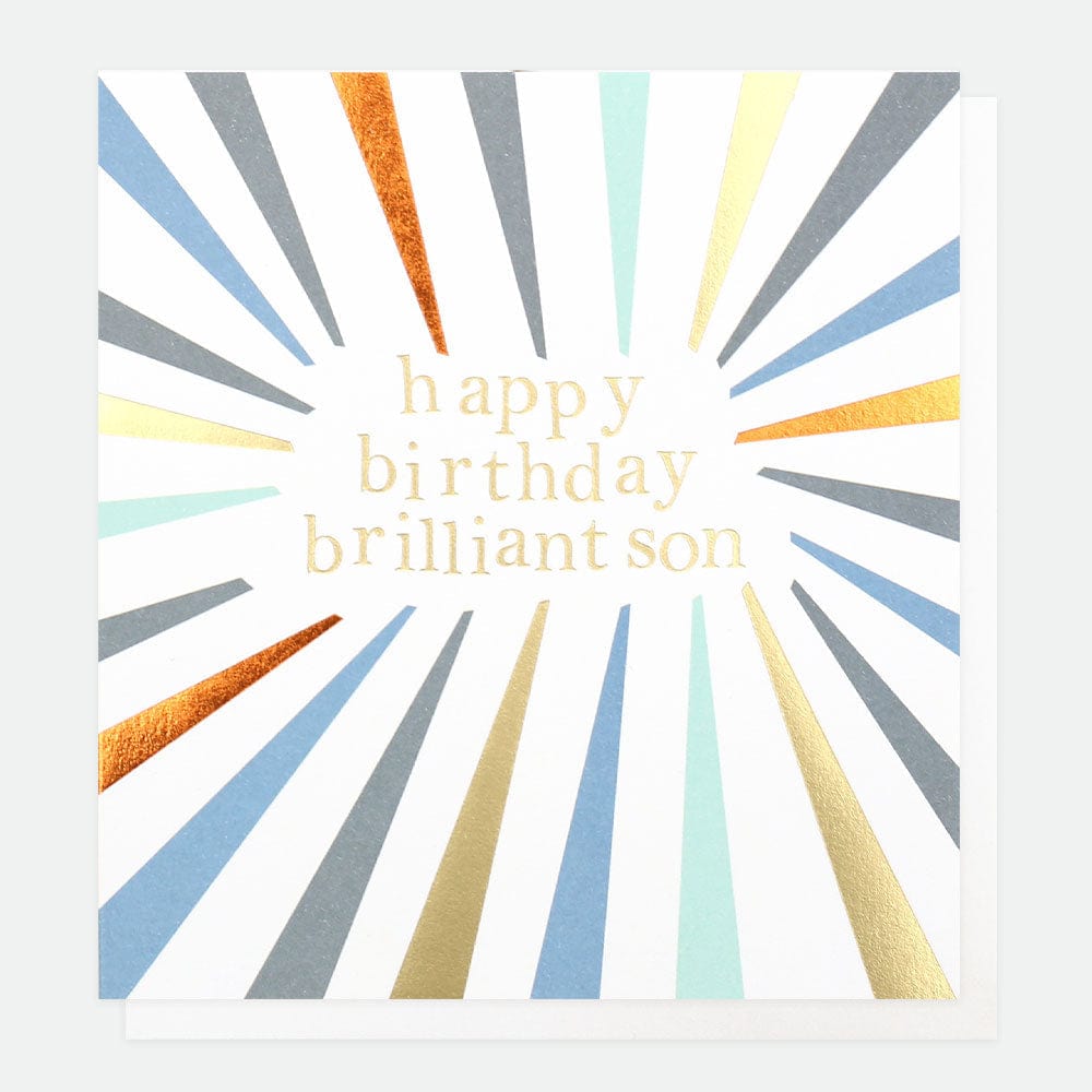 Greetings Card Caroline Gardner - Happy Birthday Brilliant Son Card
