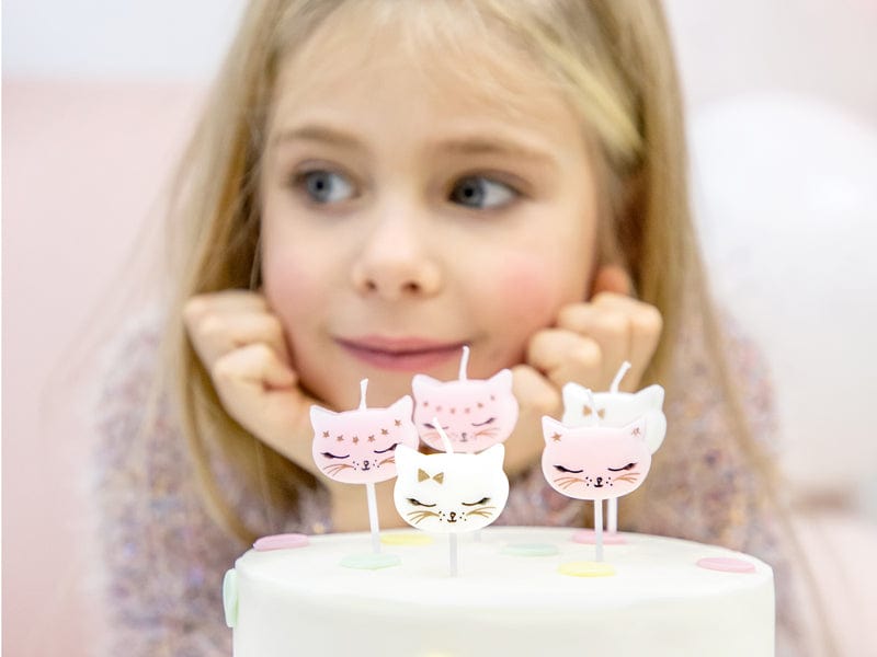 Cat Theme Party Supplies - Kitty Cat Birthday Candles  Candles Kitty Cat Birthday Candles
