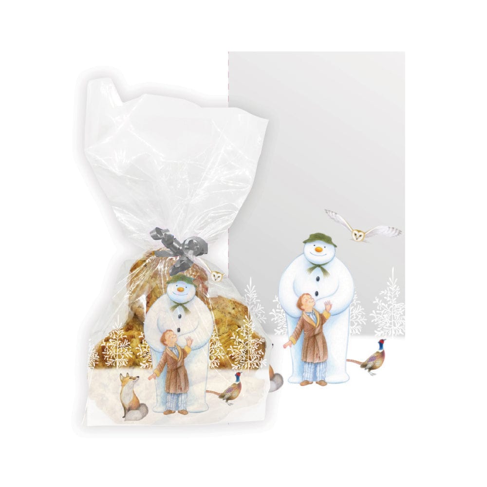 Christmas - The Snowman Woodland Cello Treat Bags x 20 Cake Decorating Supplies The Snowman Woodland Cello Treat Bags x 20
