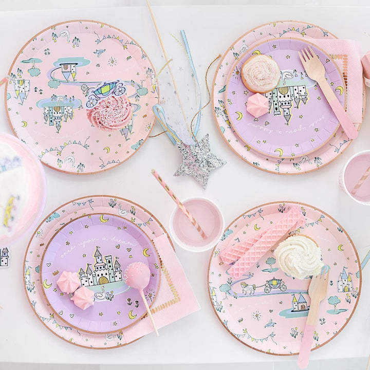 Coterie Party Supplies - Princess Fairytale Party Small Plates x 10 Party Supplies Fairytale Party Small Plates x 10