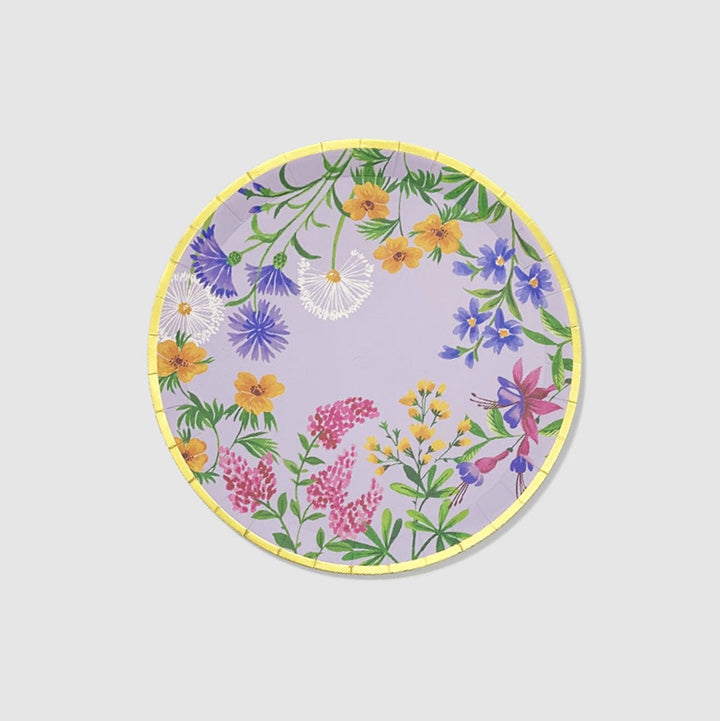 Coterie Party Supplies - Wildflowers Large Garden Party Plates x 10 Party Supplies Wildflowers Large Garden Party Plates x 10