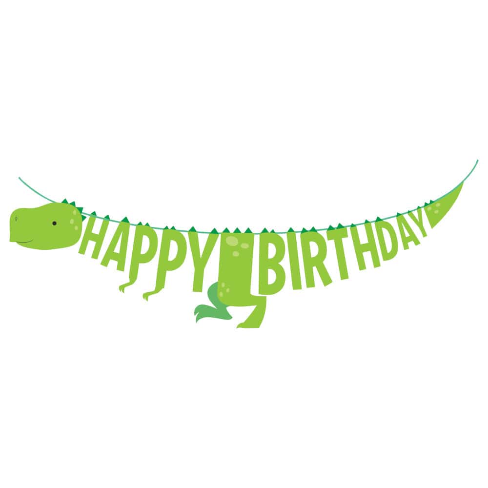 Party Supplies Dinosaur Party - Happy Birthday Banner