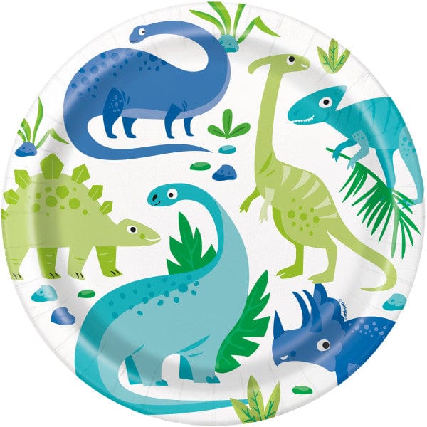 Dinosaur Party Supplies - Large Dinosaur Party Plates x 8 Party Supplies Large Dinosaur Party Plates x 8