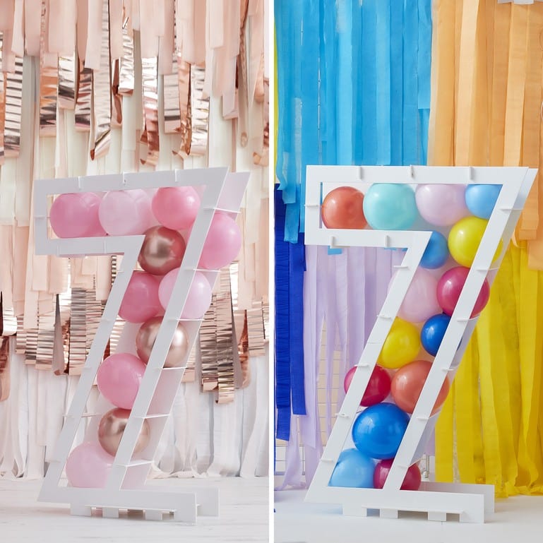 Balloon Kits DIY Balloon Mosaic Number Stands