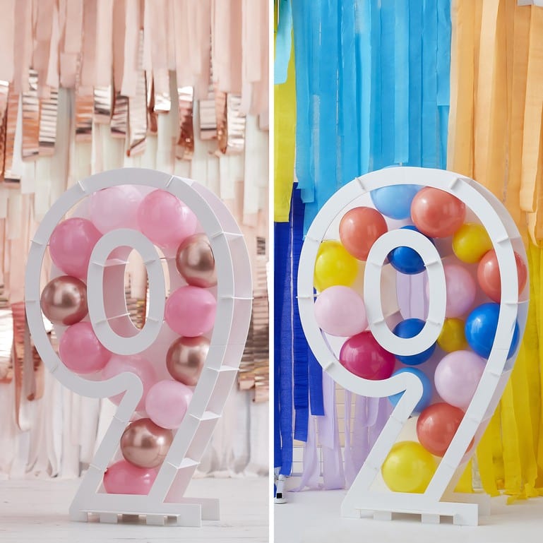 Balloon Kits DIY Balloon Mosaic Number Stands