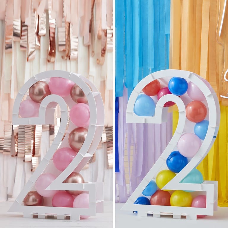 Balloon Kits DIY Balloon Mosaic Number Stands