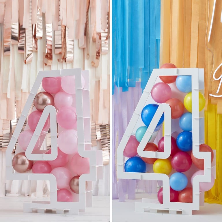 Balloon Kits DIY Balloon Mosaic Number Stands