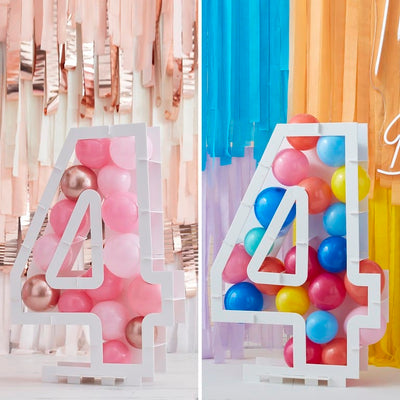 Balloon Kits DIY Balloon Mosaic Number Stands