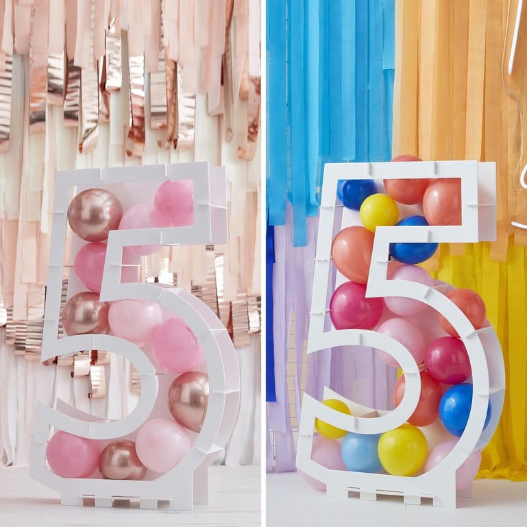 Balloon Kits DIY Balloon Mosaic Number Stands