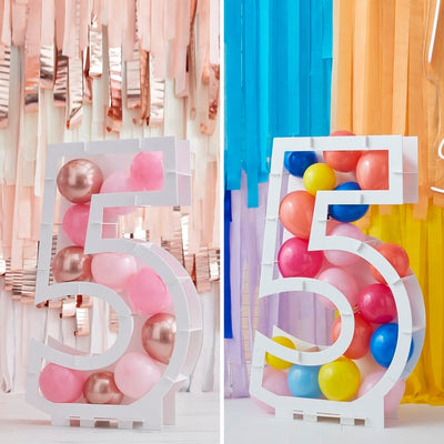 Balloon Kits DIY Balloon Mosaic Number Stands
