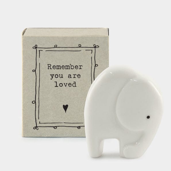East of India - Matchbox Porcelain Elephant Ornament ornament Matchbox Porcelain Elephant Ornament