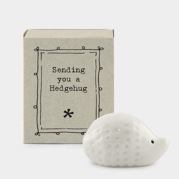 ornament East of India - Matchbox Porcelain Hedgehog Ornament