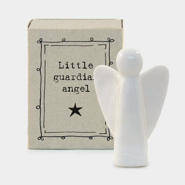 East of India - Porcelain Matchbox Guardian Angel ornament Porcelain Matchbox Guardian Angel