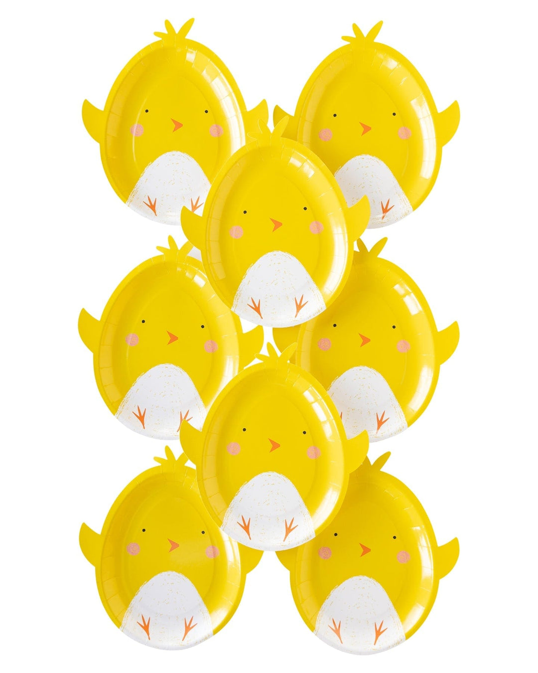 party plates Easter Chick Shaped Plates x 8