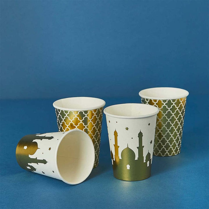 Party Supplies Eid Paper Cups x 8