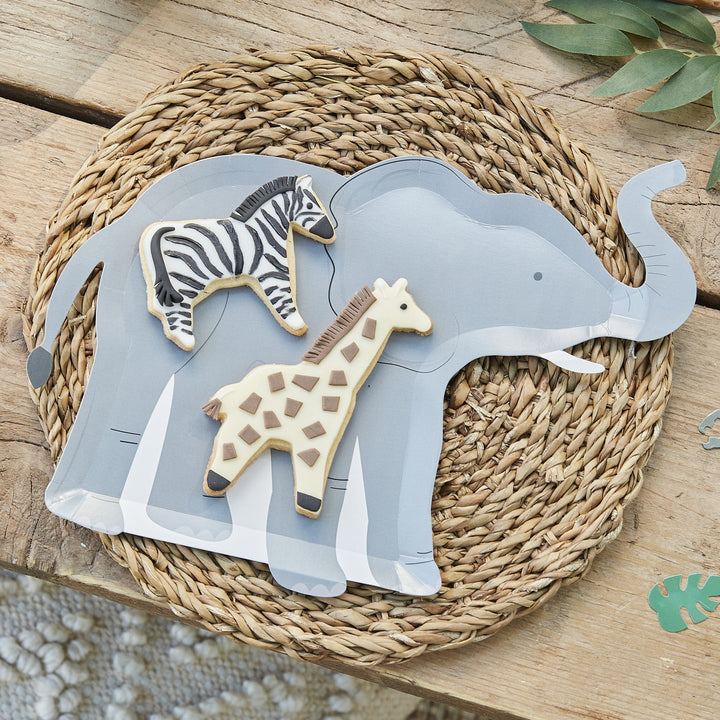 Party Supplies Elephant Paper Plates x 8