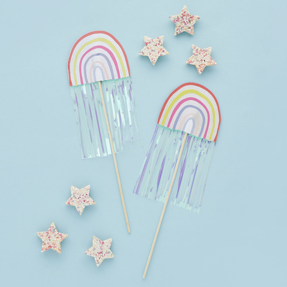 Party Supplies Enchanted Rainbow Wands - Pack of 5