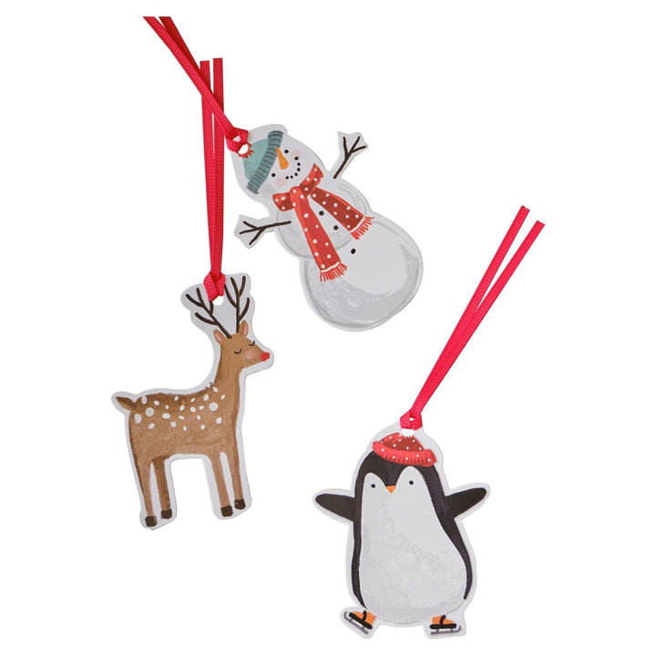 Ginger Ray - Cute Christmas Gift Tags and Ribbon gift tags Cute Christmas Gift Tags and Ribbon