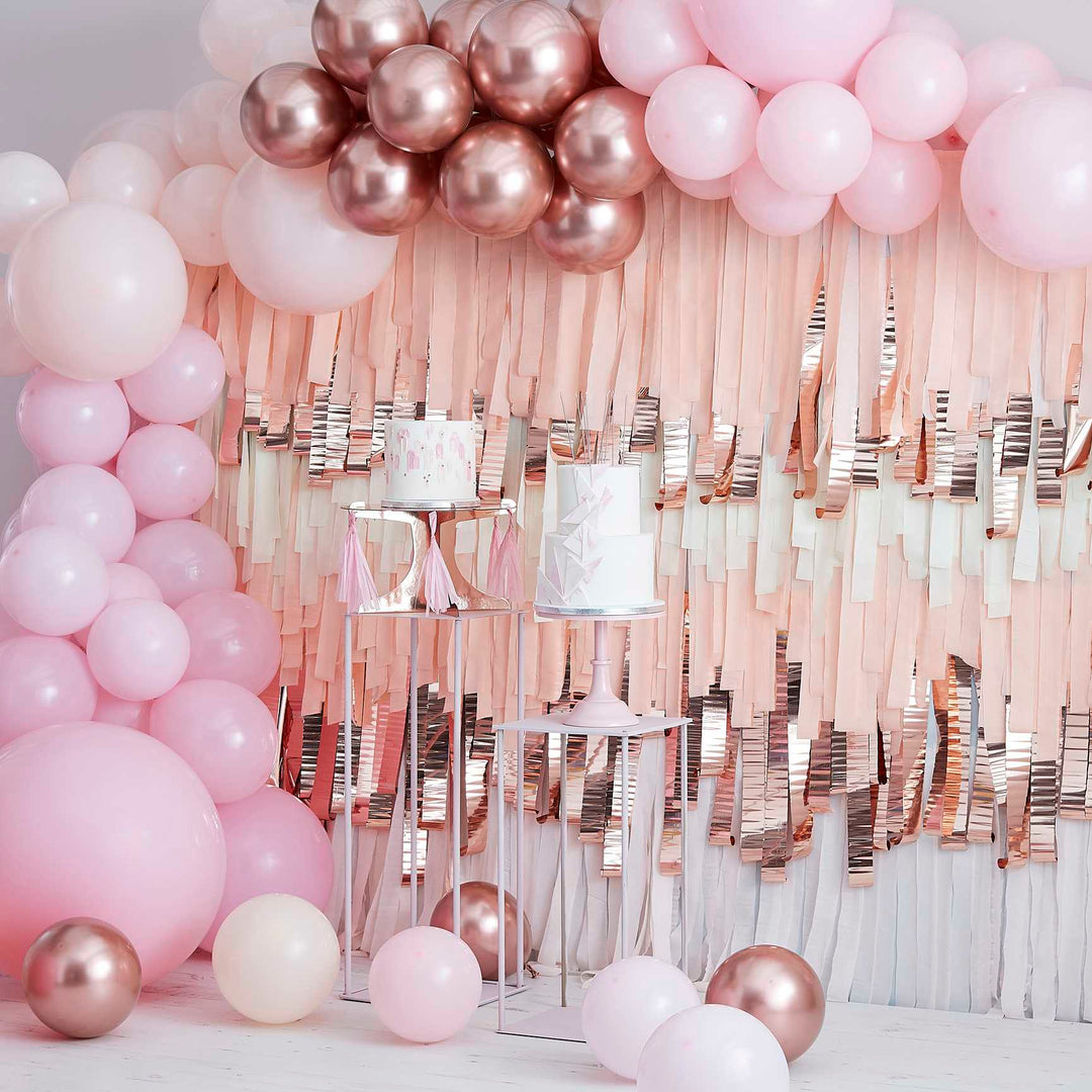 Ginger Ray - Pink and Rose Gold Balloon Arch Kit Balloon Kits Pink and Rose Gold Balloon Arch Kit