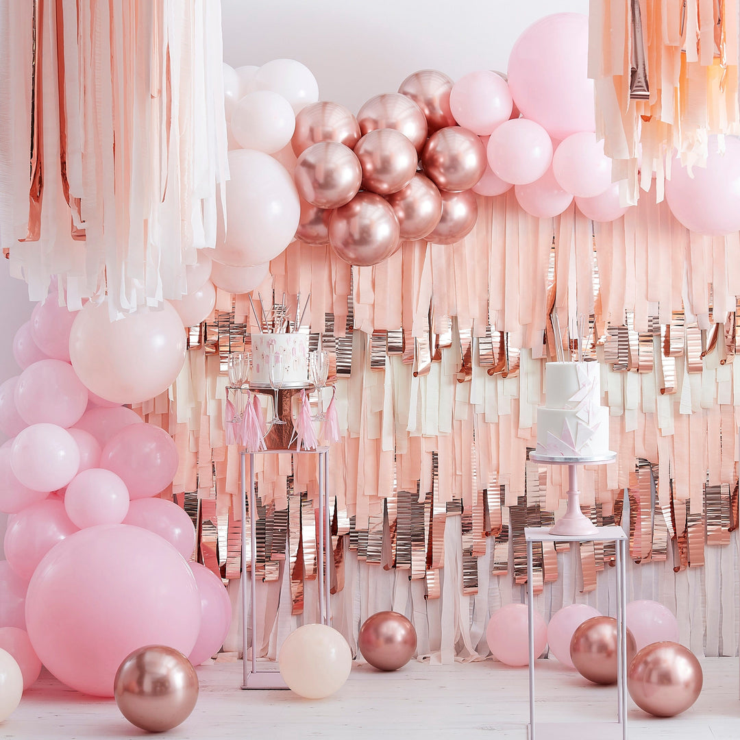 Ginger Ray - Pink and Rose Gold Balloon Arch Kit Balloon Kits Pink and Rose Gold Balloon Arch Kit