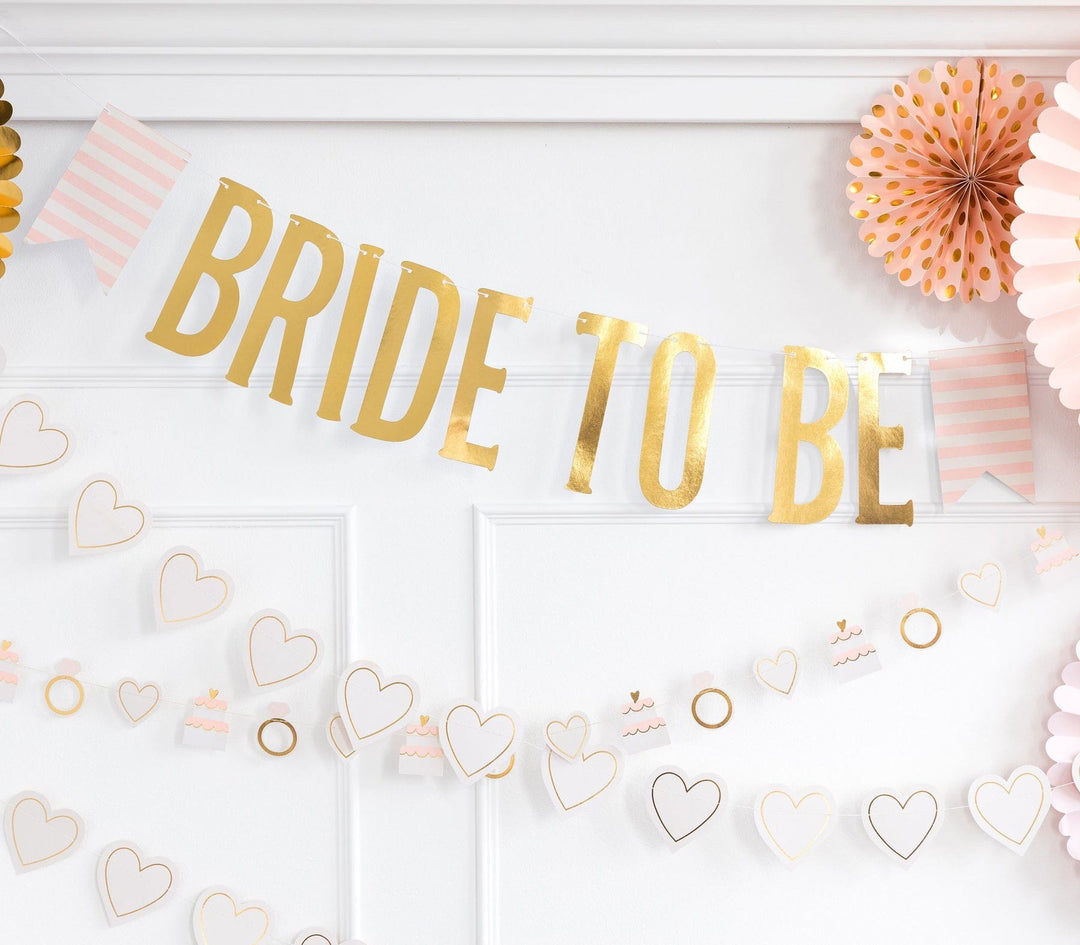 Banners Gold Bride To Be Banner