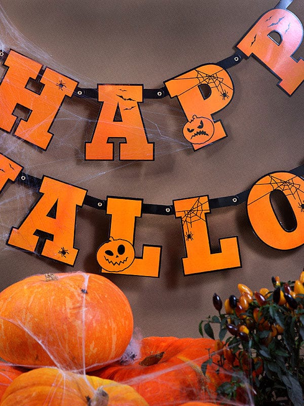 Halloween Party Supplies - Happy Halloween Party Bunting Decorations Party Supplies Happy Halloween Party Bunting