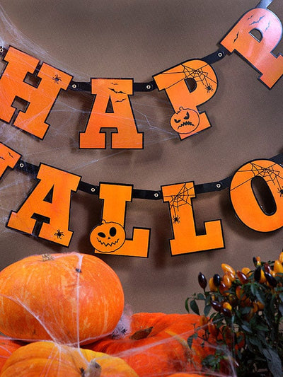 Halloween Party Supplies - Happy Halloween Party Bunting Decorations Party Supplies Happy Halloween Party Bunting