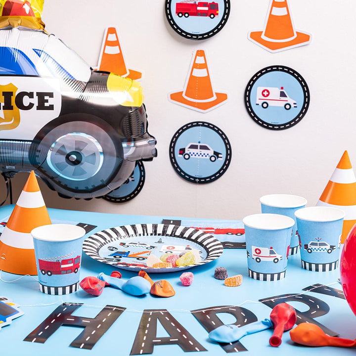 Banners Happy Birthday Construction theme banner