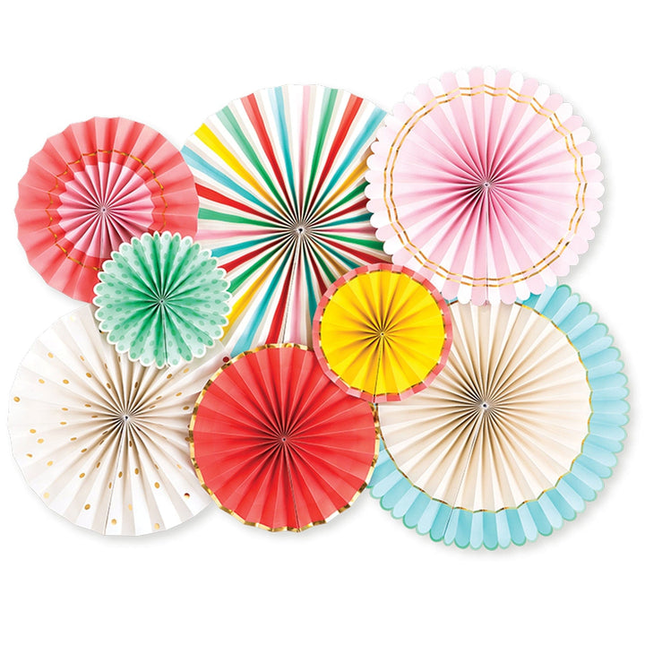 Party & Celebration Hip Hip Hooray Party Fans Set x 8